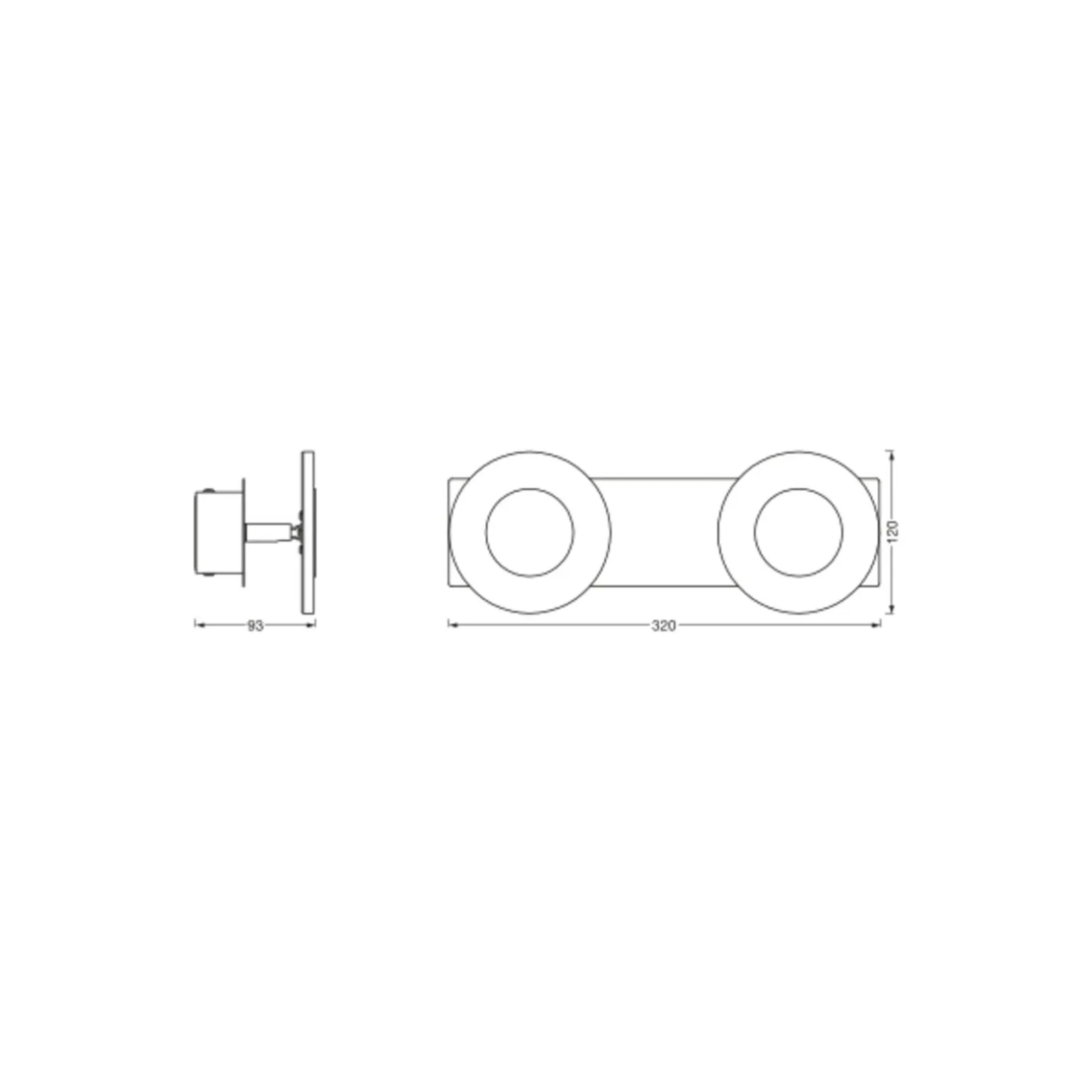 Ledvance Smart+ Wifi LED Vägglampa Utomhus Silver 15W 800lm - 830-865 Justerbar Vit | IP44