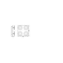 Ledvance Smart+ Wifi LED Vägglampa Utomhus Silver 26W 1500lm - 830-865 Justerbar Vit | IP44