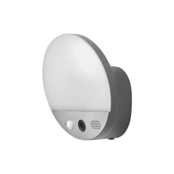 Ledvance Smart+ WiFi Trädgård Vägglampa Mörk Grå Utomhus 15W 950lm - 830 | Runda Camera - Sensor Remote