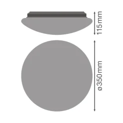 Ledvance Surface Cirkulär 350 Vit 18W 1440lm - 840 Kallvit | IP44 - Sensor - Ersättare 2x18W