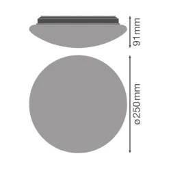 Ledvance Surface Cirkulär 250 13W 840 960lm Vit IP44 | Kallvit