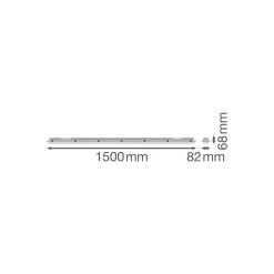 Ledvance Vattentät Allmänbruksarmatur Fukttät High Efficiency PC 39.3W 6400lm - 840 Kallvit | 150cm -Ersättare 2x58W