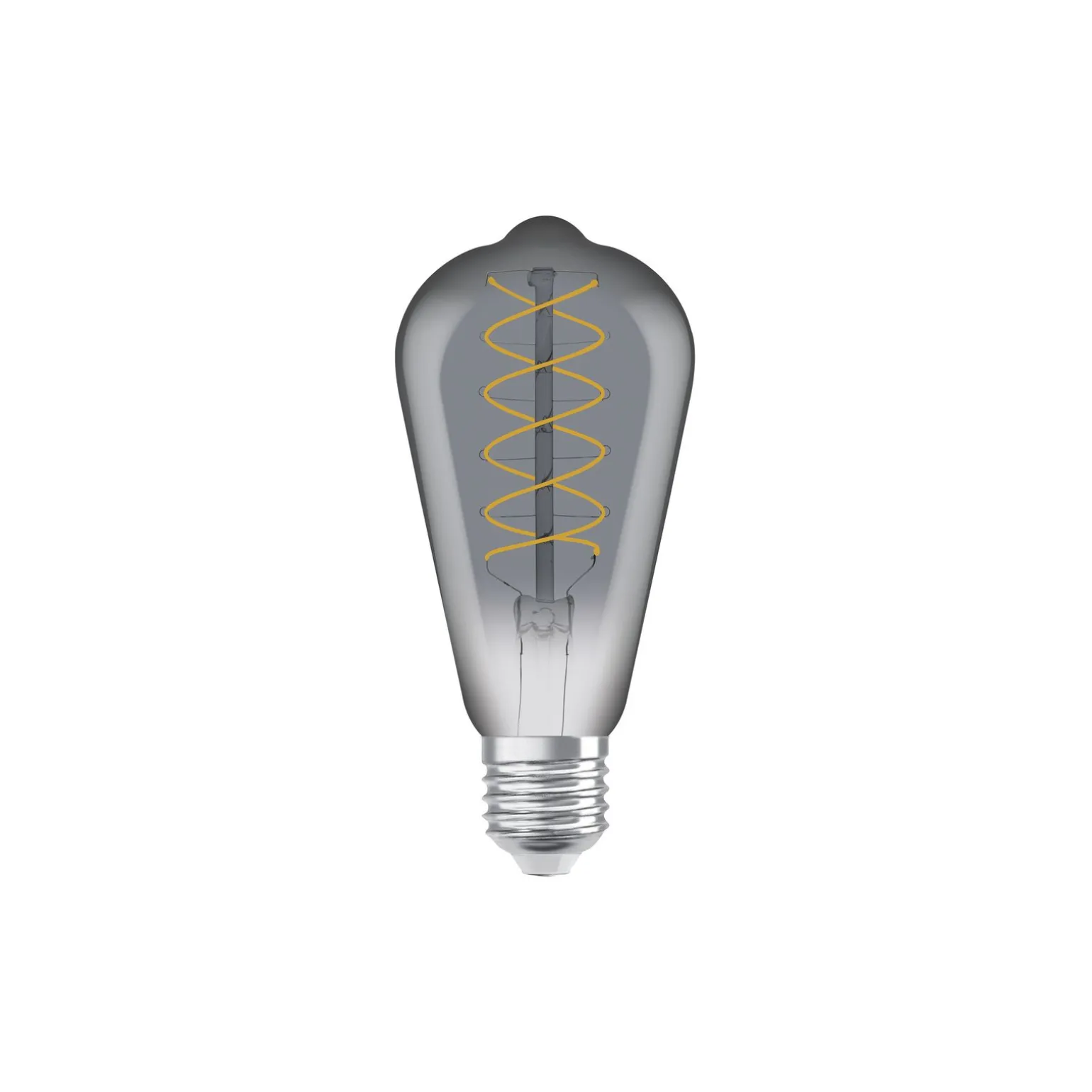 Ledvance Vintage 1906 LED E27 Edison Smoke 7.8W 360lm - 818 Extra Varm Vit | Dimbar - Ersättare 30W