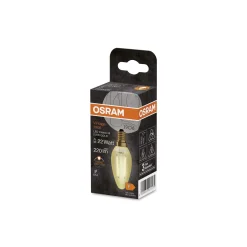 Ledvance Vintage 1906 LED E14 Kronljus Guld 2.5W 220lm - 824 Extra Varm Vit | Ersättare 25W