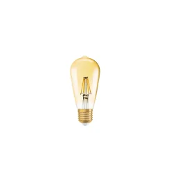 Ledvance Vintage 1906 LED E27 Päron Guld 4W 410lm - 824 Extra Varm Vit | Ersättare 35W