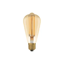 Ledvance Vintage 1906 LED E27 Päron Guld 8.8W 806lm - 822 Extra Varm Vit | Dimbar - Ersättare 60W