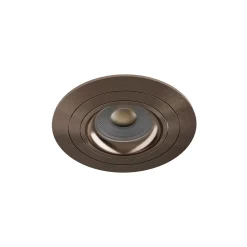 Noxion Infälld Spot Logic MR16 Lutningsbar Glänsande Bronze | 92mm - Utskärning 80mm - IP20 - Inkl. GU10 Sockel