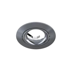 Noxion Infälld Spot Vision MR16 Lutningsbar Glänsande Grå | 82mm - Utskärning 69mm - IP20 - Inkl. GU10 Sockel