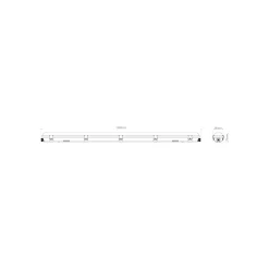 Noxion LED Allmänbruksarmatur Vattentät Poseidon V3.0 18-30W 2340-4200lm - 830-865 CCT | 120cm - Kabelgenomföring (5x2.5mm2)