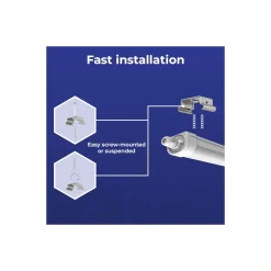 Noxion LED Allmänbruksarmatur Vattentät Ecowhite V3.0 20W 2600lm - 830-865 CCT | 60cm