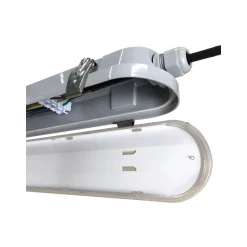 Noxion LED Allmänbruksarmatur Vattentät Poseidon V3.0 30W 3900/4200lm - 830-865 CCT | 120cm - Kabelgenomföring (5x2.5mm2) - Rörelse- Och Ljussensor