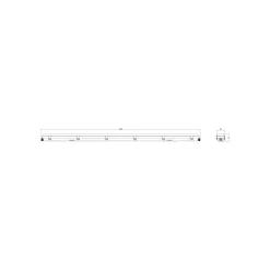 Noxion LED Allmänbruksarmatur Vattentät Poseidon V2.0 55W 7700lm - 840 Kallvit | 150cm - Kabelgenomföring (5x2.5mm2) - 3 Timmar Nödbelysning