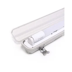 Noxion LED Allmänbruksarmatur Vattentät ArmaturPoseidon V2.0incl. 1x Noxion LED Rör T8 Standard Output 17.5W 1800lm - 840 Kallvit | 120cm