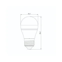 Noxion LED E27 Boll 5.5W 470lm - 922 - 927 Dim to Warm | Bästa Färgåtergivning - Dimbar - Ersättare 40W