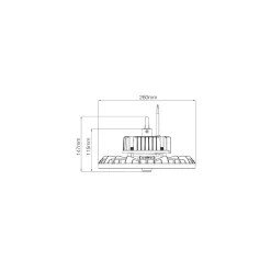 Noxion LED Highbay Ecowhite V2.0 100W 16000lm 90D - 840 Kallvit | IP65 - 1-10V Dimbar