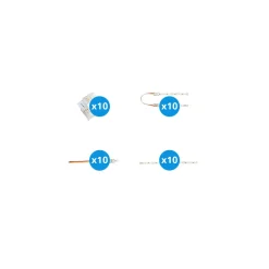 Noxion Led-Ljusslingor Naga - Anslutningsstycke Dual Vit 8mm - Stor 40st