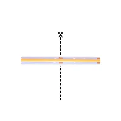 Noxion Led-Ljusslingor Naga 5 Meter Komplett set - Smart Wifi - 24V - 320LEDs/m - COB - 8W/m - 927 Extra Varm Vit | 8mm - IP20 - Bästa Färgåtergivning