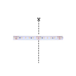 Noxion Led-Ljusslingor Naga 5 Meter 24V - 120LEDs/m - 9.6W/m - 927 Extra Varm Vit | 8mm - IP65 - Bästa Färgåtergivning - SMD2835