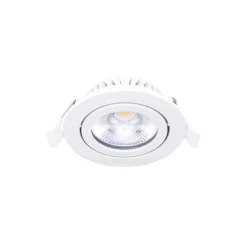 Noxion LED Lutningsbar Slim Spot Vit 6W 550lm - 930 Varm Vit | Utskärning 75mm - IP54 - Bästa färgåtergivning
