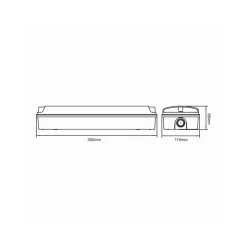 Noxion LED Nöd Entréarmatur | Wall/Takmonterad | 8.5W 500lm - 865 Dagsljus | 20m Betraktningsavstånd - 3 Timmar Nödbelysning - IP65 - Inkl. 4 Riktningar