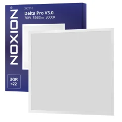 Noxion LED Panel Delta Pro V3 30W 3960lm - 830 Varm Vit | 60x60cm - UGR <22 - Philips Xitanium Drivdon - 3 Timmar Nödbelysning