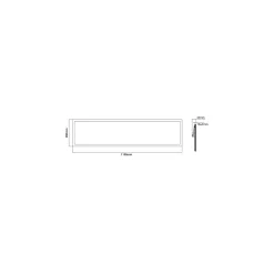 Noxion LED Panel Delta Pro V3 30W 4070lm - 840 Kallvit | 120x30cm - UGR < 19 - Philips Xitanium Drivdon - 3 Timmar Nödbelysning