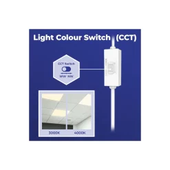 Noxion LED Panel Delta Value V5 28W 3920lm - 830-840 CCT | 30x120cm - Backlit - TRIAC Dimbar