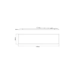 Noxion LED Panel Delta Value V5 28W 3920lm - 830-840 CCT | 120x30cm - UGR<19 - Backlit