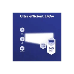 Noxion LED Panel Delta Value V5 Backlit 28W 3920lm - 830/840 CCT | 120x30cm - UGR <19 - Dali Dimbar