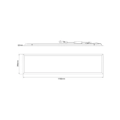 Noxion LED Panel Delta Value V5 Backlit 28W 3920lm - 830/840 CCT | 120x30cm - UGR <19 - Dali Dimbar