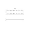 Noxion LED Panel Louvre Excell G2 Gloss Reflektor 34W 3450lm - 830-840 CCT | 120x30cm - UGR <19 - Philips Xitanium Drivdon