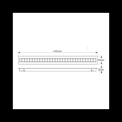 Noxion LED Panel Louvre Excell Pronox 38W 4050lm - 830 Varm Vit | 150x15cm - UGR 152 - Dali Dimbar