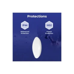 Noxion LED Plafond Corido V2 Vit 12W 1200lm 830-840-865 CCT | IP44 - Rörelse- och Ljussensor