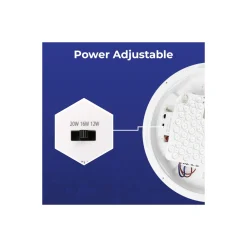 Noxion LED Plafond Pro V2 12/16/20W 2400lm - 830-840-865 CCT | 325mm - IP65 - 3 Timmar Nödbelysning + Ring Svart