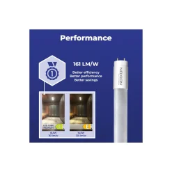 Noxion LED Rör T8 Avant Extreme (EM/Mains) High Output 16.5W 2650lm - 827 Extra Varm Vit | 150cm - Ersättare 58W
