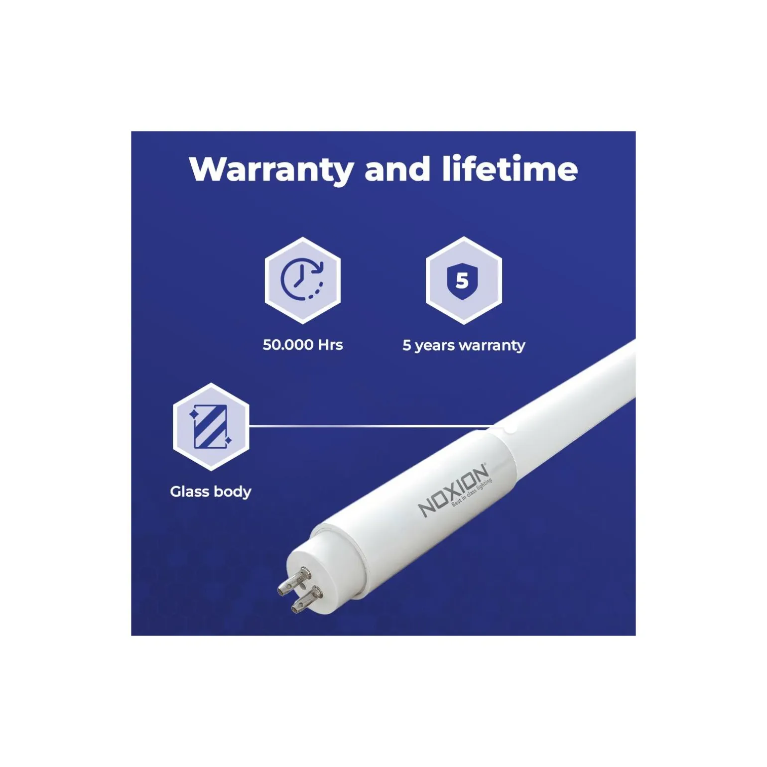 Noxion LED Rör T5 Avant Extreme (HF) High Efficiency 19W 2610lm - 830 Varm Vit | 145cm - Ersättare 35W