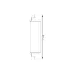 Noxion LED R7s 118mm Klar 11W 1521lm - 827 Extra Varm Vit | Dimbar - Ersättare 100W