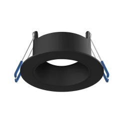 Noxion LED Spot Ares Djup ring Svart - med Inre Ring Svart | Utskärning 68mm - incl. GU10 Fitting