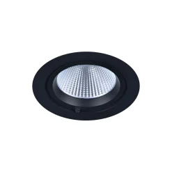 Noxion LED Spot Forza V2 Aluminium Svart 28W 3300lm 36D - 930-940-957 CCT | 160mm - Utskärning 145mm - Bästa Färgåtergivning