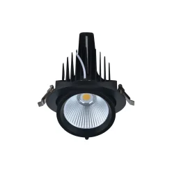 Noxion LED Spot Forza V2 Aluminium Svart 32W 3700lm 36D - 930-940-957 CCT | 160mm - Utskärning 145mm - Bästa Färgåtergivning