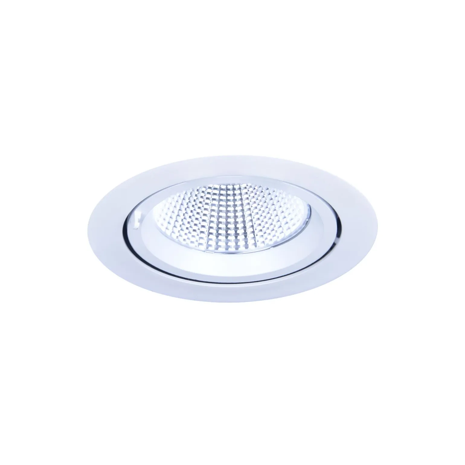 Noxion LED Spot Forza V2 Aluminium Vit 28/32/36/40W - 3300/3700/4100/4500lm 36D - 930-940-957 CCT | 160mm - Utskärning 145mm - Bästa Färgåtergivning