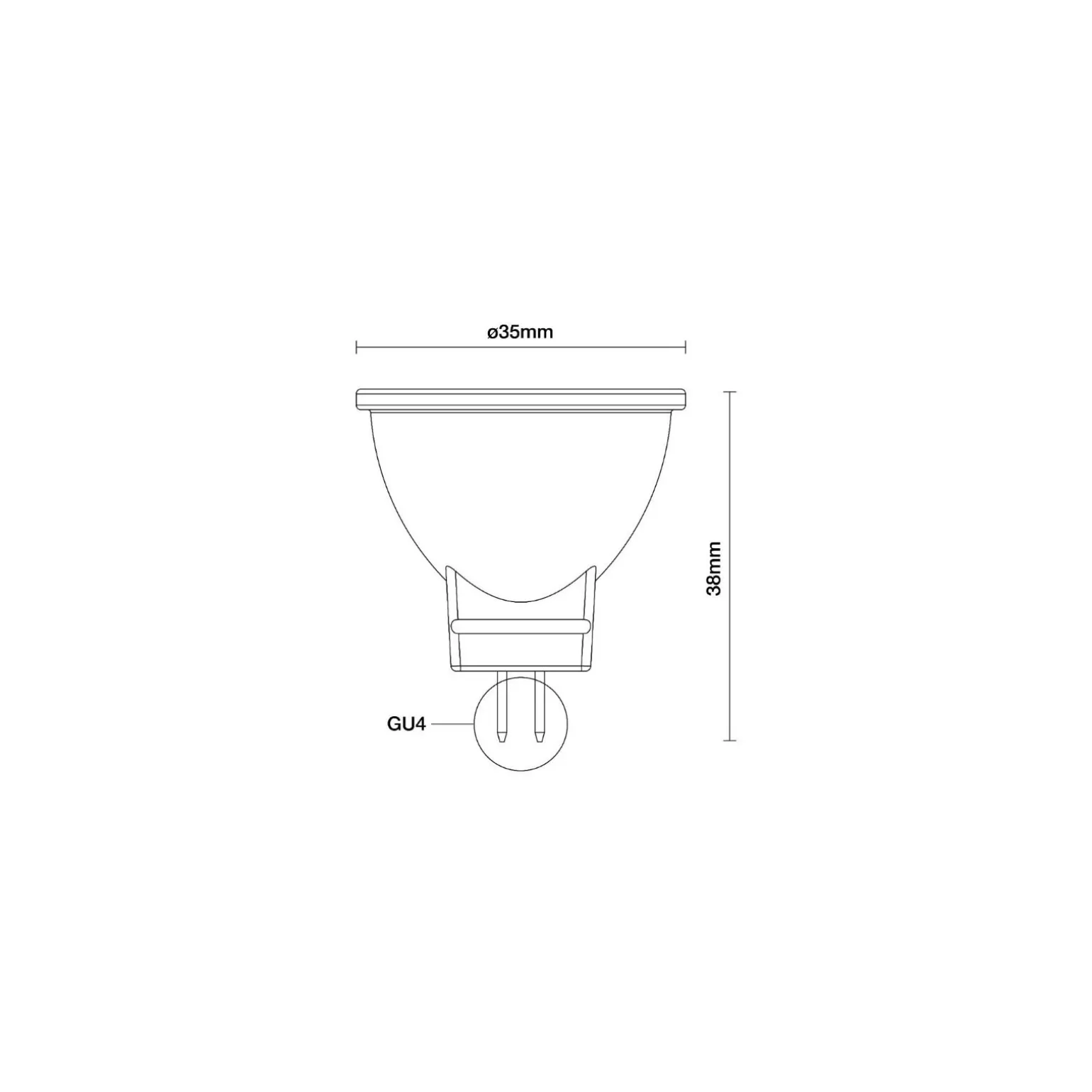 Noxion LED Spot Reflektor GU4 MR11 2.8W 184lm 36D - 927 Extra Varm Vit | Bästa Färgåtergivning - Dimbar - Ersättare 20W