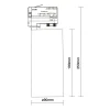 Noxion LED Spårbelysning 3-Fas Ecowhite Aluminium Svart 30W 3210lm 36D - 840 Kallvit | UGR <19
