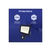Noxion LED Strålkastare Beamy G3.1 Svart 30W 3300lm 110D - 840 Kallvit | IP44 - Rörelse- och Ljussensor - Symmetrisk