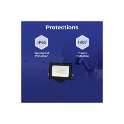 Noxion LED Strålkastare Beamy G3.1 Svart 20W 2200lm 100D - 840 Kallvit | IP65 - Symmetrisk