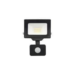 Noxion LED Strålkastare Beamy G3.1 Svart 20W 2200lm 100D - 840 Kallvit | IP44 - Rörelse- och Ljussensor - Symmetrisk