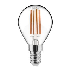 Noxion Lucent LED E14 boll Filament Klar 4.5W 470lm - 827 Extra Varm Vit | Ersättare 40W