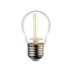 Noxion Lucent LED E27 boll Filament Klar 1.4W 136LM - 827 Extra Varm Vit | Ersättare 15W