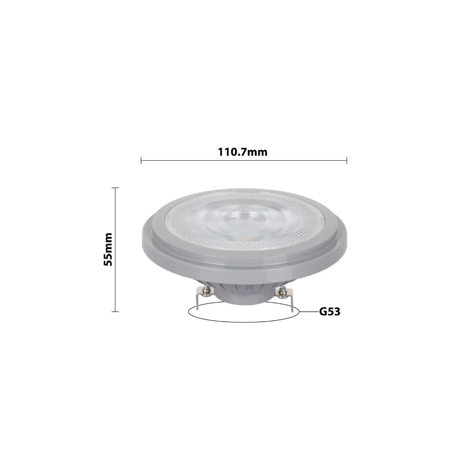 Noxion Lucent LED Spot G53 AR111 11.7W 800lm 40D - 927 Extra Varm Vit | Bästa Färgåtergivning - Dimbar - Ersättare 75W