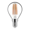 Noxion Lucent Lyster LED E14 boll Filament Klar 4.5W 470lm - 827 Extra Varm Vit | Dimbar - Ersättare 40W